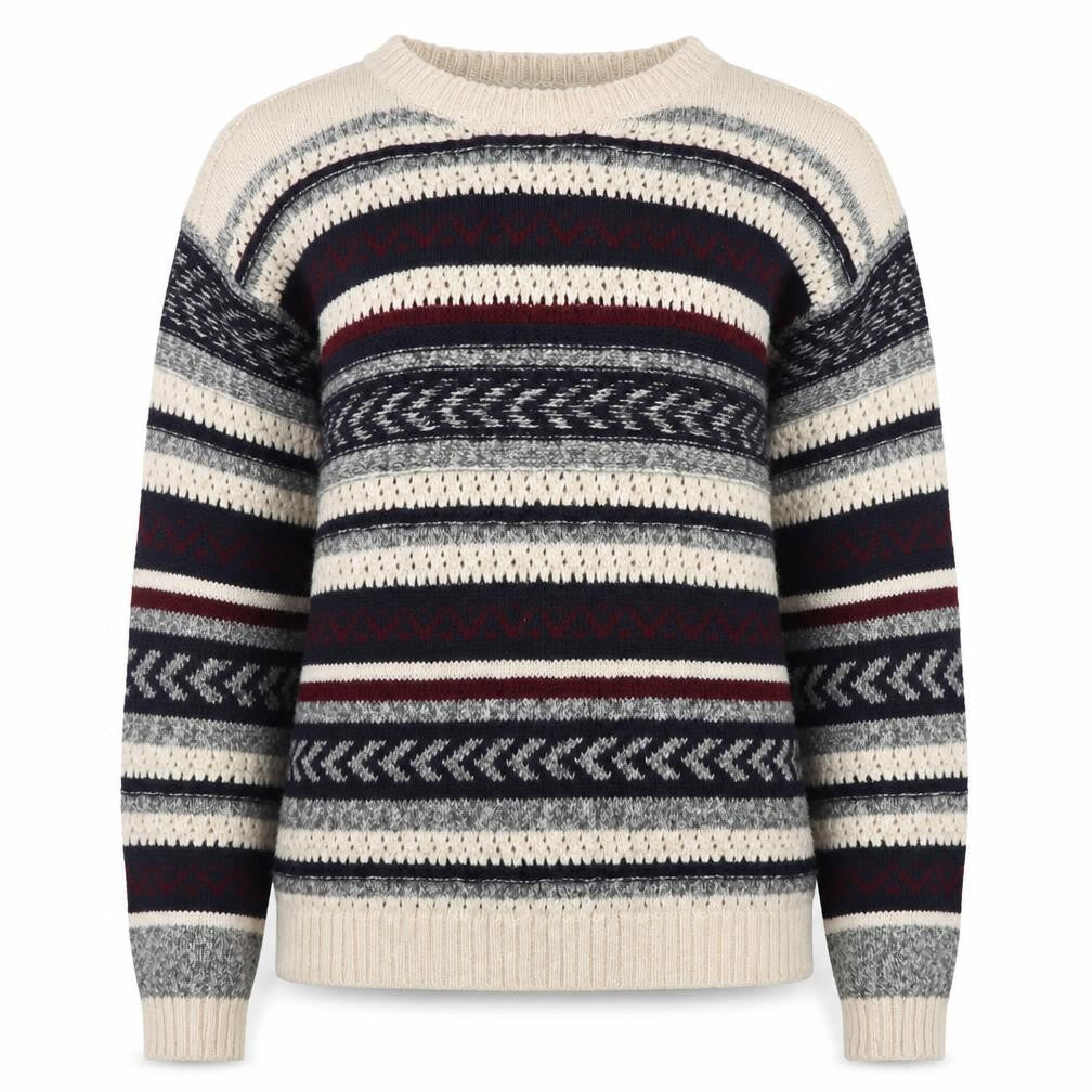 Front view of Springfield Women Multicoloured Fair Isle Knit Jumper, size 12