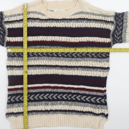 Springfield Women Multicoloured Fair Isle Knit Jumper Size 12