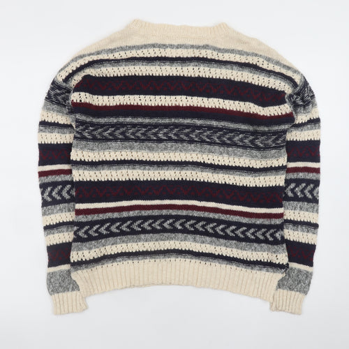 Springfield Women Multicoloured Fair Isle Knit Jumper Size 12