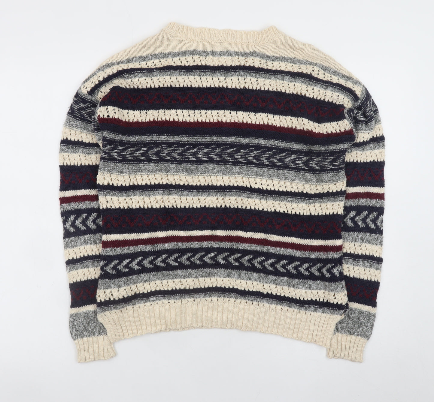 Springfield Women Multicoloured Fair Isle Knit Jumper Size 12