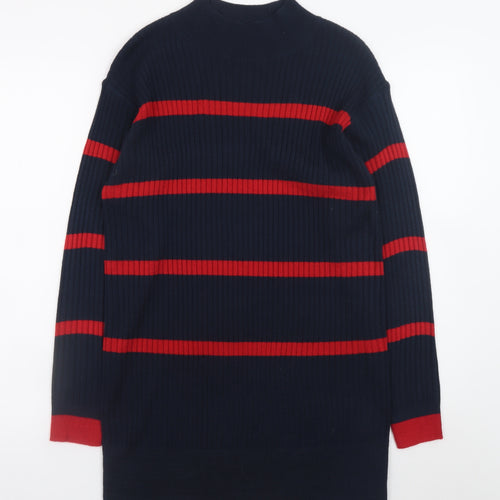 Marks and Spencer Women’s Blue Red Striped Jumper Dress Size S