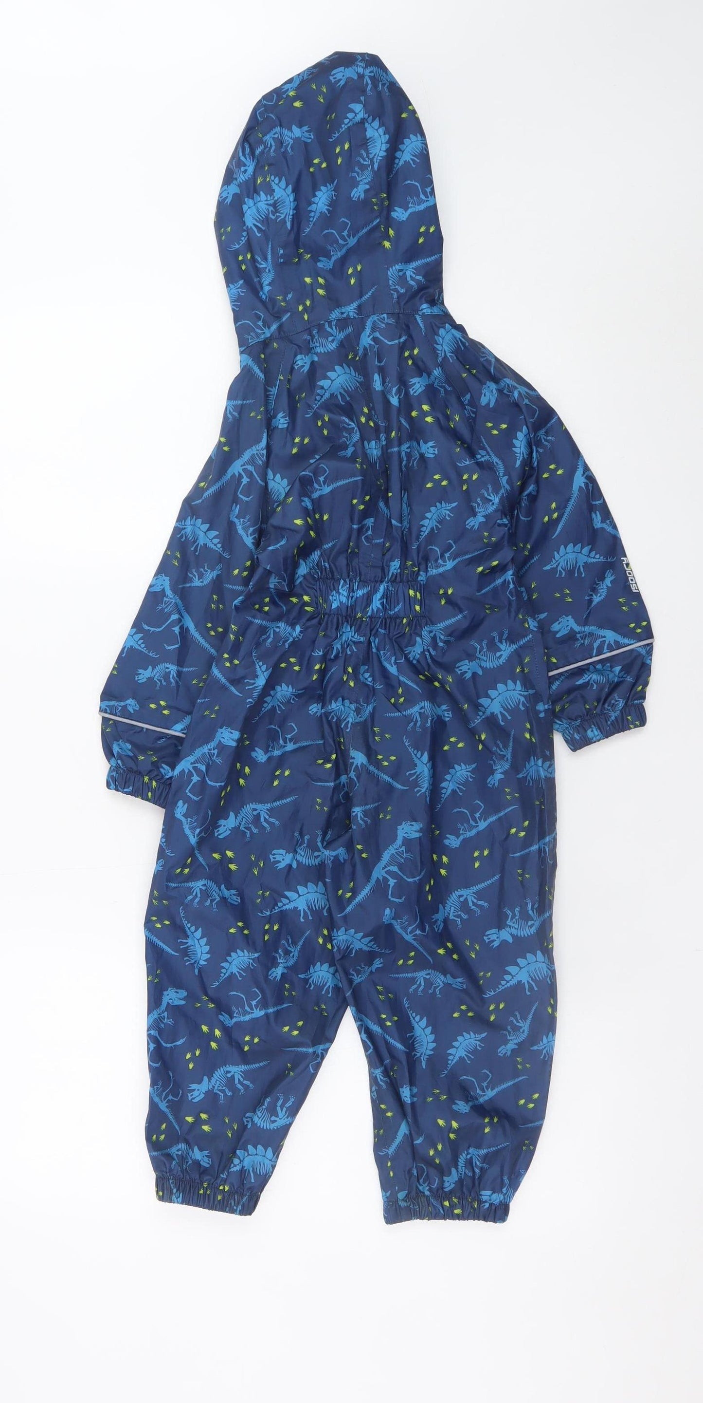Mountain Warehouse Boys Blue Dinosaur Waterproof Rain Suit 2-3 Years