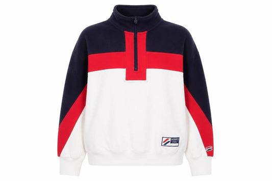 Front view of Superdry Women Multicoloured 1/2 Zip Fleece Jacket, size 12