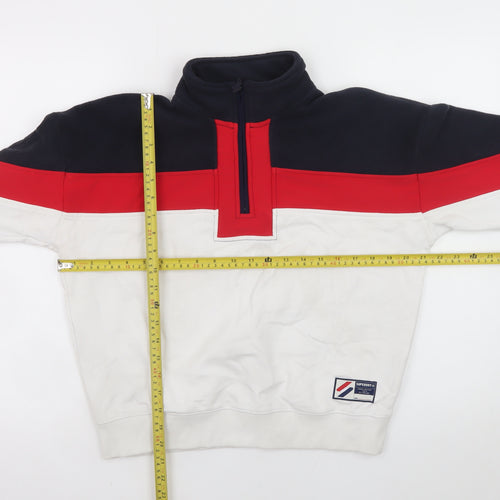 Superdry Women Multicoloured 1/2 Zip Fleece Jacket Size 12