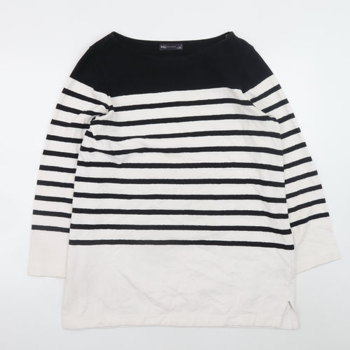 Marks and Spencer Women’s Black White Striped Shift Dress Size 14