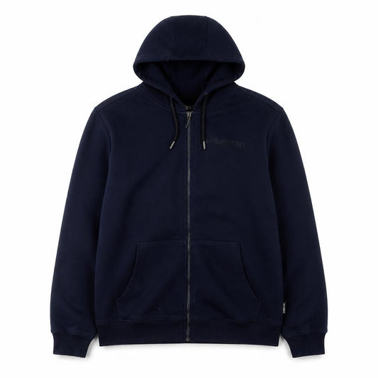 Front view of The People Rep Men's Blue Full Zip Hoodie Large Urban Fleece