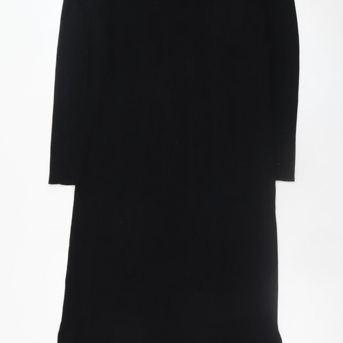 Marks and Spencer Women Black Size 16 Knit Bodycon Midi Dress