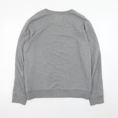 Calvin Klein Jeans Men's Grey Crew Neck Logo Sweatshirt L