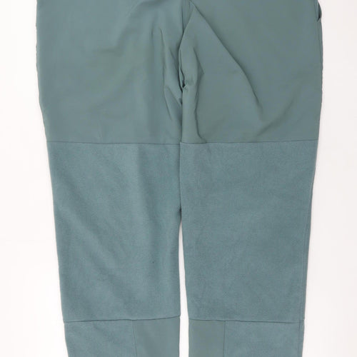 Columbia Men Green 38 Cargo Fleece Tapered Outdoor Trousers