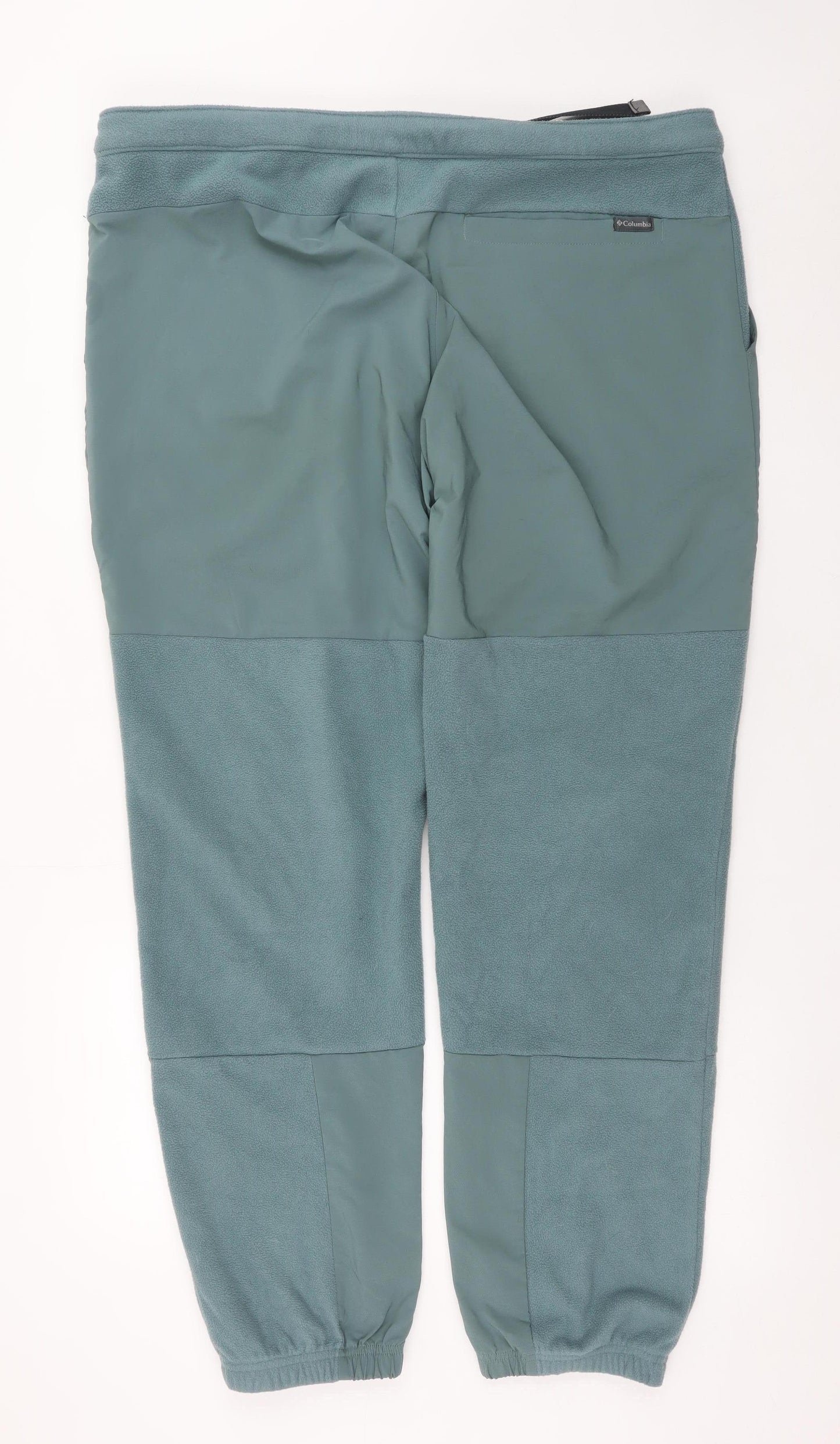 Columbia Men Green 38 Cargo Fleece Tapered Outdoor Trousers