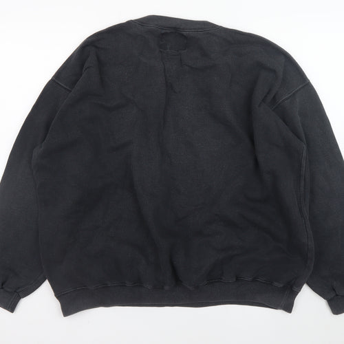 Cotton Traders Men's Black XL Crew Neck Pullover Sweatshirt