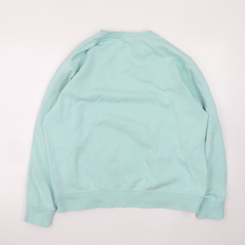 Nike Women Mint Green Crew Neck Pullover Sweatshirt Size M