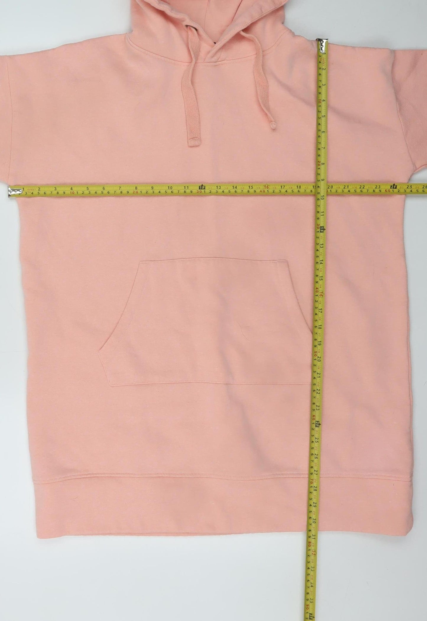 City Comfort Womens Pink Pullover Hoodie L Soft Fleece Tunic
