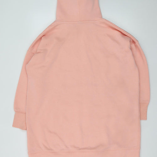 City Comfort Womens Pink Pullover Hoodie L Soft Fleece Tunic