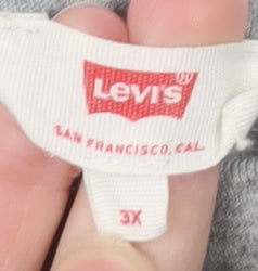 Levi's Men's Grey 3XL Graphic Logo Pullover Sweatshirt