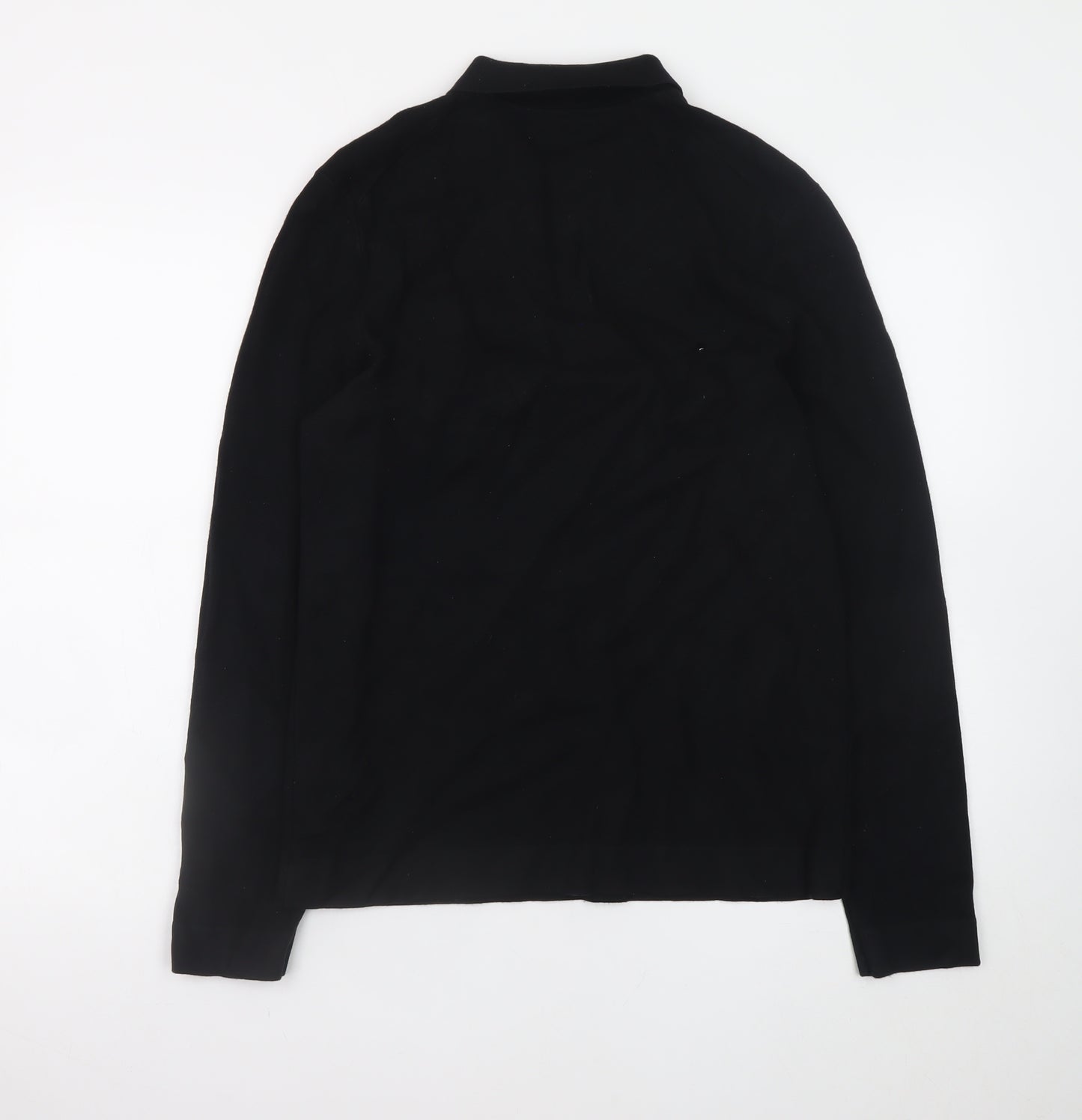 Marks and Spencer Autograph Men’s Black Medium Collared 1/2 Zip Jumper