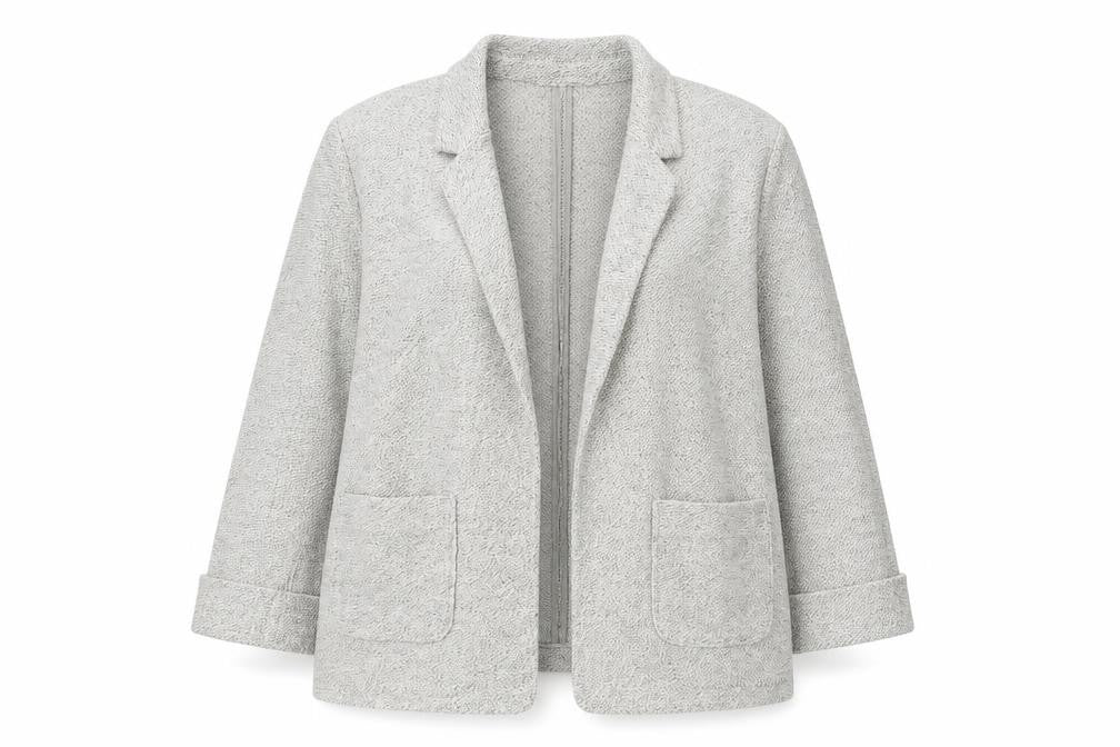 Front view of Tu Women Grey Cardigan Knit Long Sleeve, size 14
