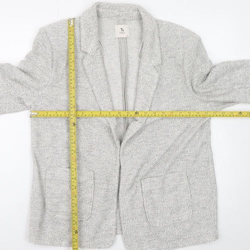 Tu Women Grey Cardigan Knit Long Sleeve Size 14