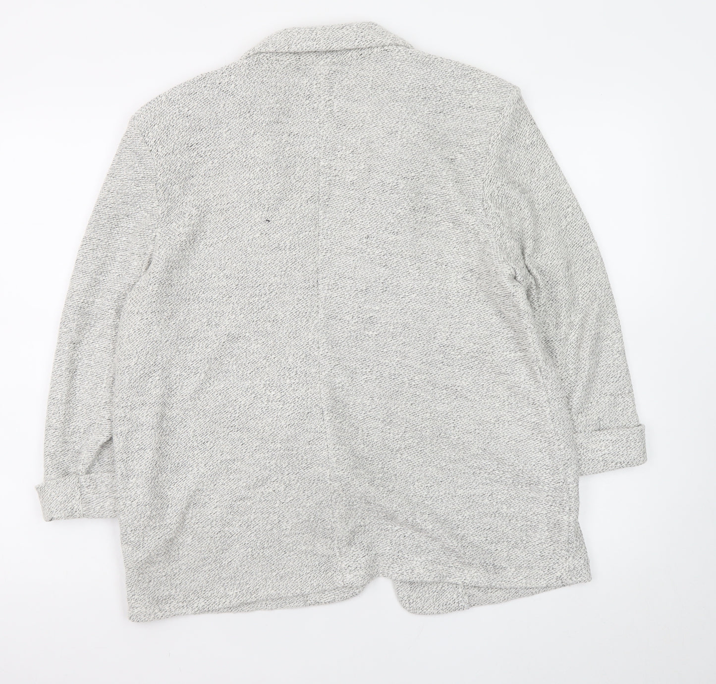 Tu Women Grey Cardigan Knit Long Sleeve Size 14