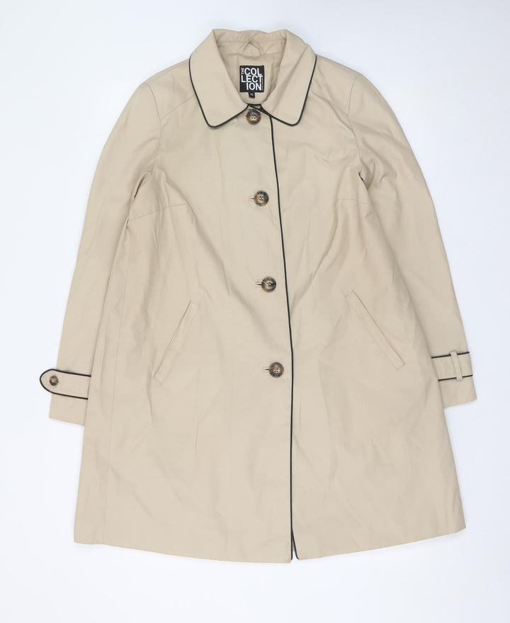 Debenhams The Collection Women’s Beige Size 10 Mid-Length Trench Coat