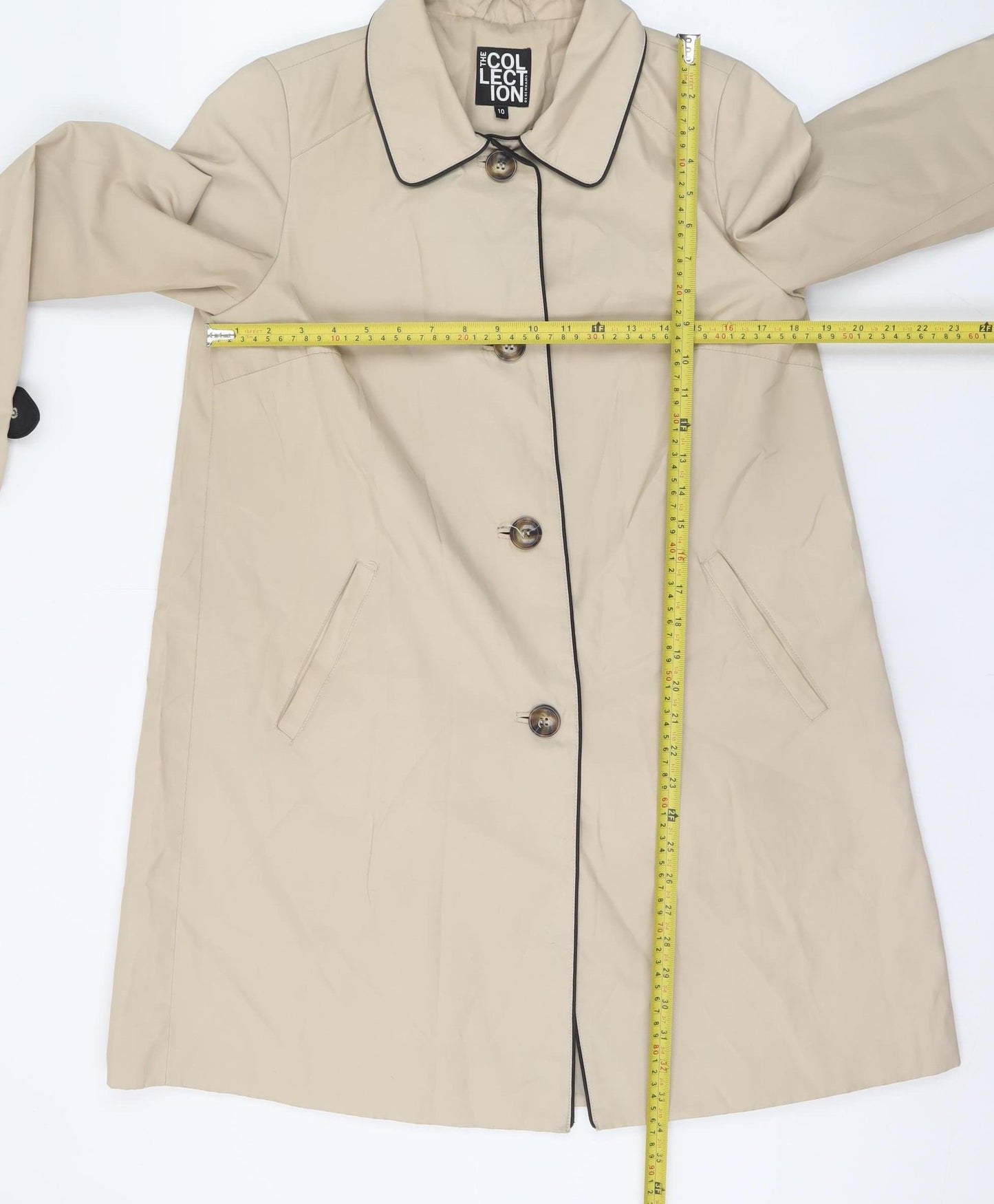 Debenhams The Collection Women’s Beige Size 10 Mid-Length Trench Coat