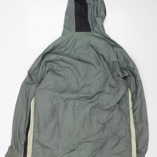 St. Bernard Men's Green L Windbreaker Hooded Lightweight Jacket