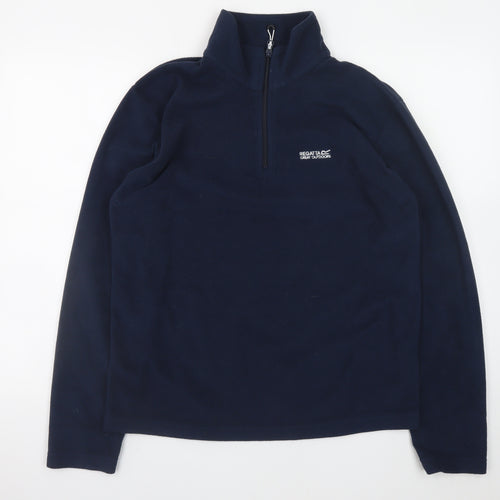 Regatta Men's Blue Fleece 1/4 Zip Pullover Sweatshirt M