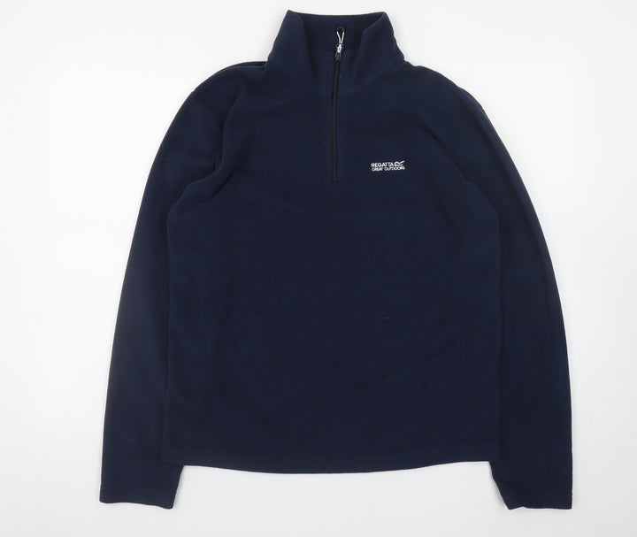 Regatta Men's Blue Fleece 1/4 Zip Pullover Sweatshirt M