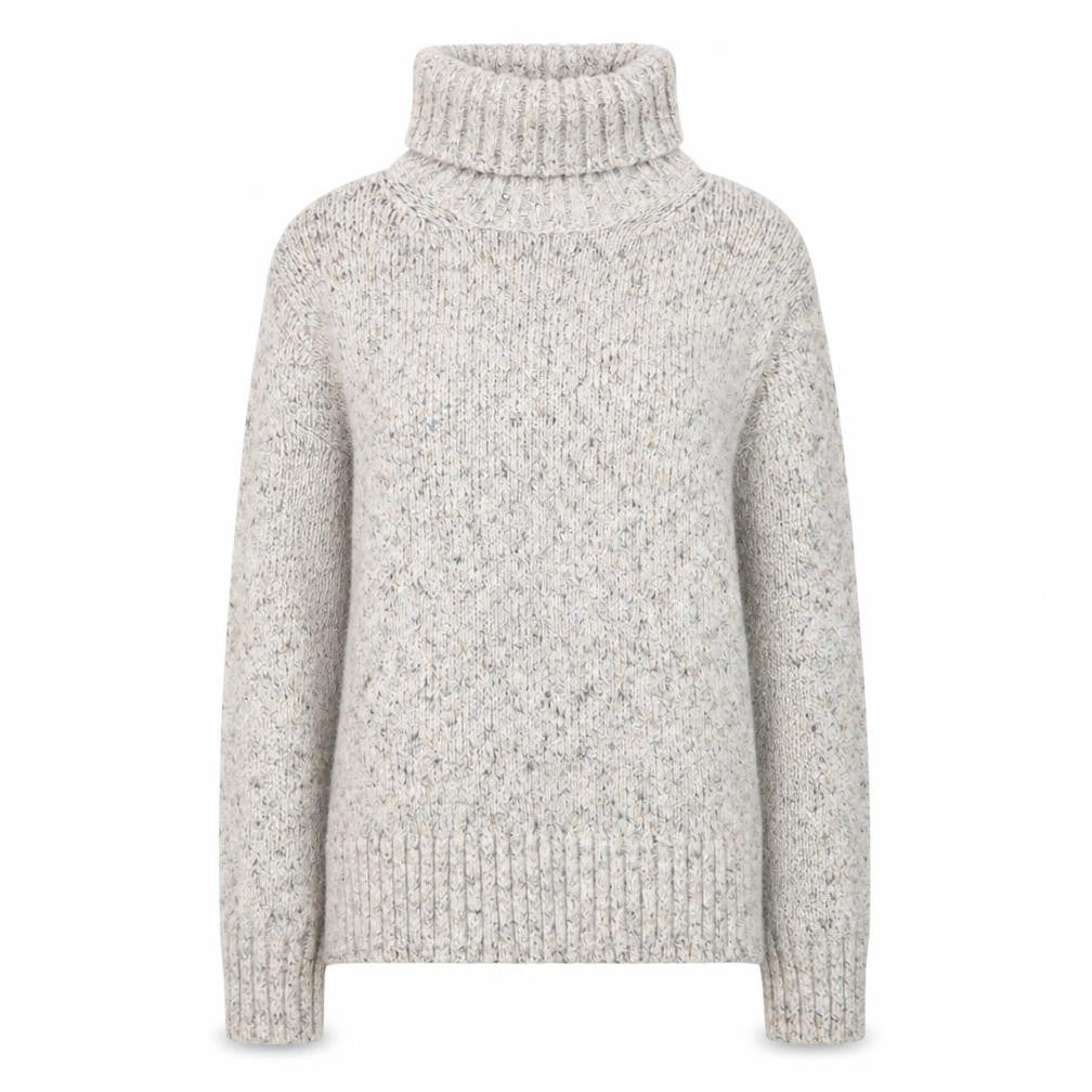 Great Plains Women’s Grey Roll Neck Chunky Knit Jumper UK 8