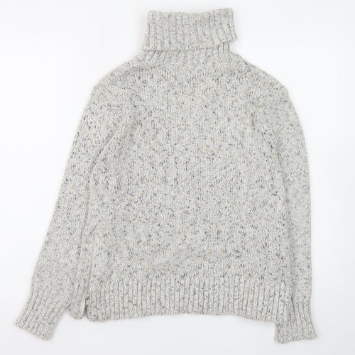 Great Plains Women’s Grey Roll Neck Chunky Knit Jumper UK 8