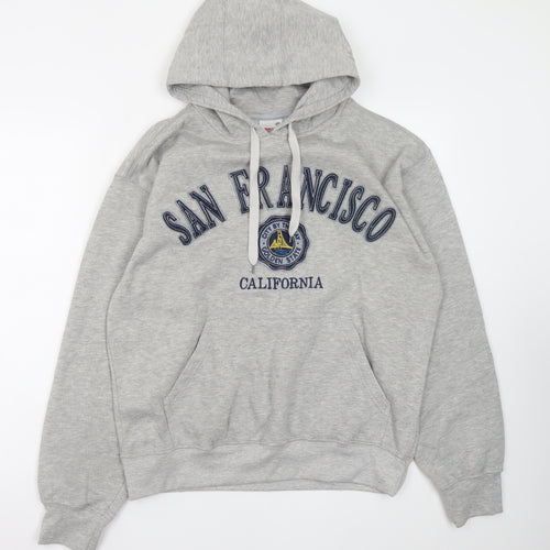 Dimco Apparel Men's Grey Pullover Hoodie M San Francisco Embroidered