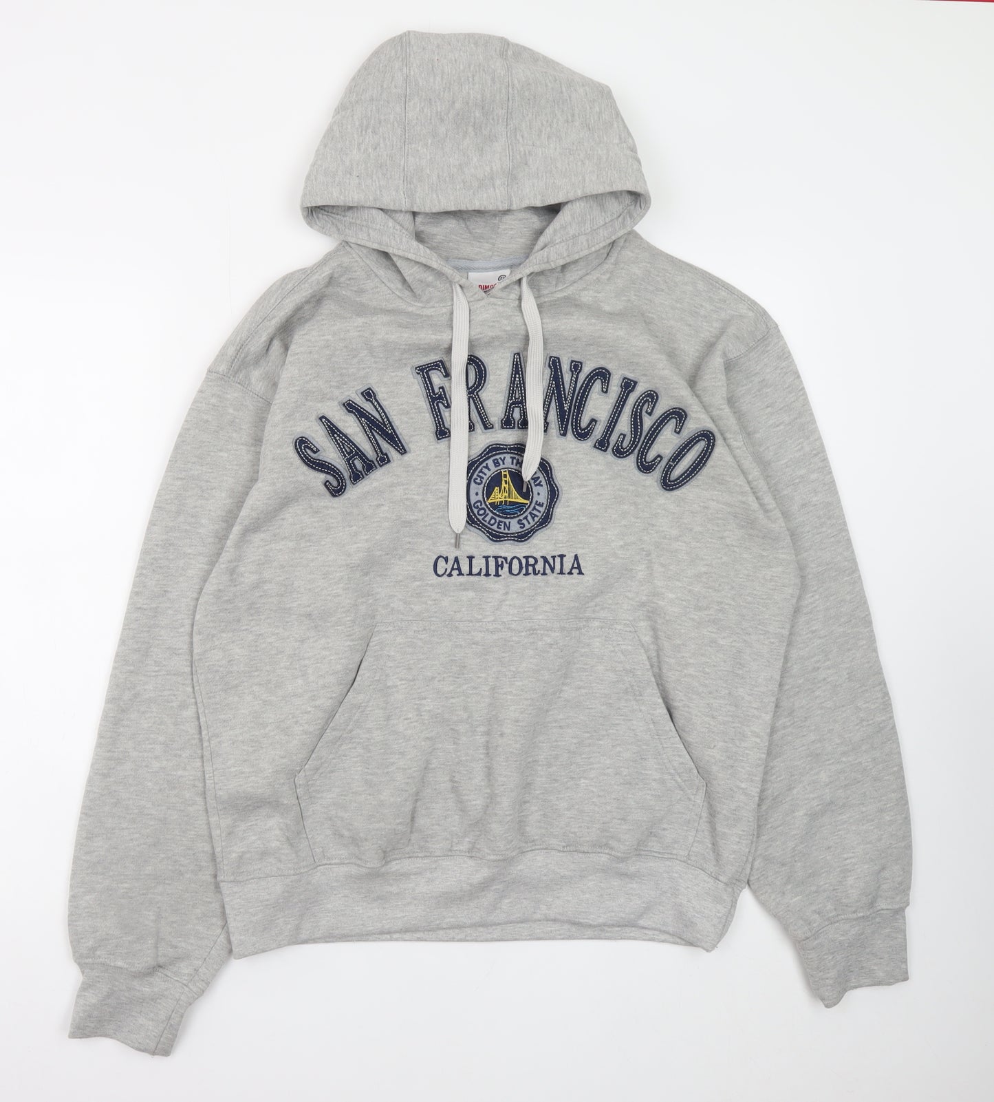 Dimco Apparel Men's Grey Pullover Hoodie M San Francisco Embroidered