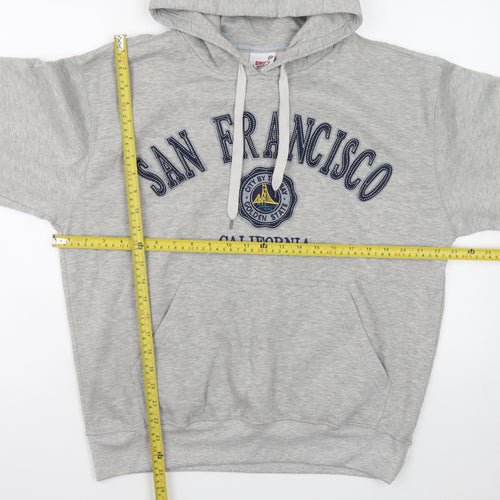 Dimco Apparel Men's Grey Pullover Hoodie M San Francisco Embroidered