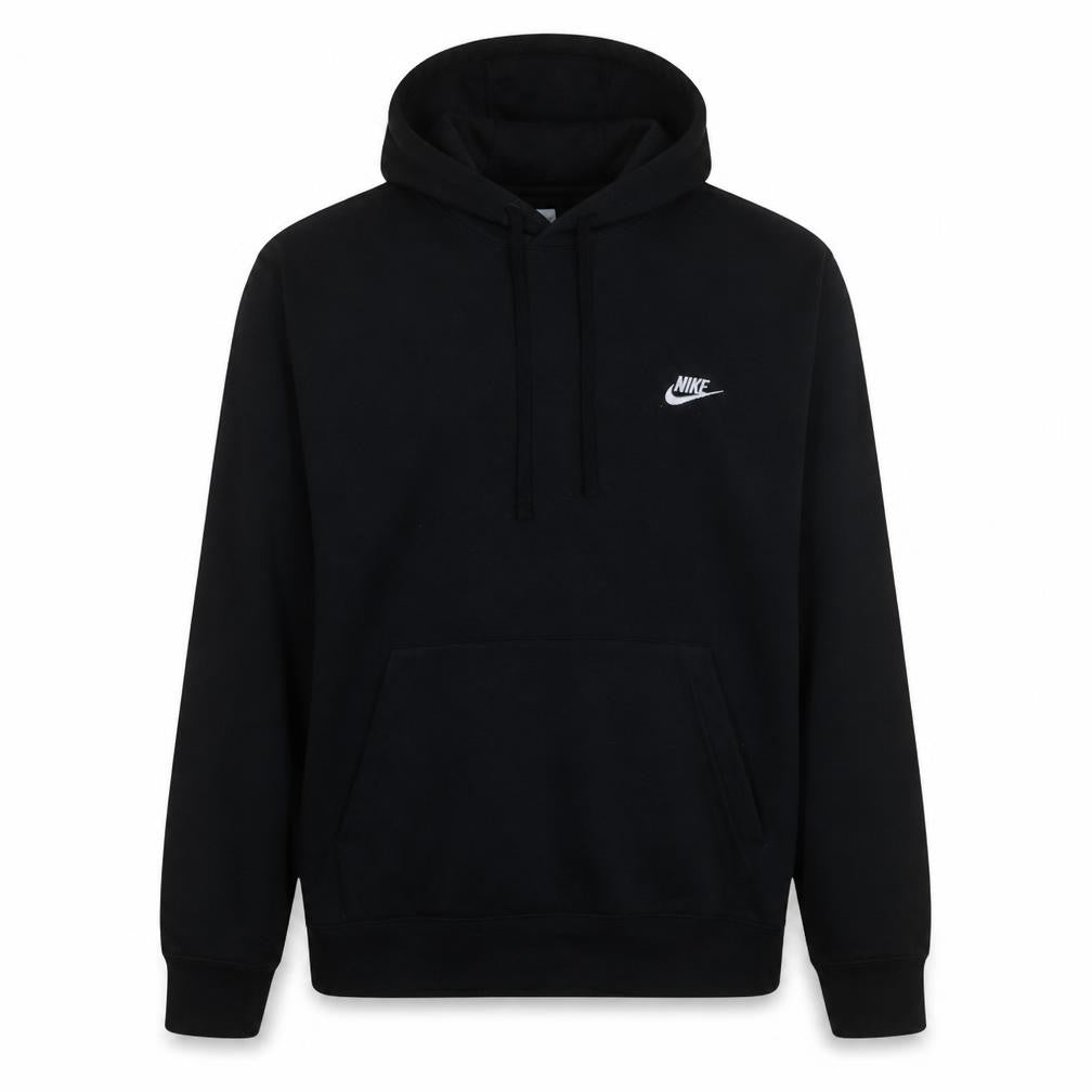 Front view of Nike Men's Black XL Pullover Hoodie Fleece Sweatshirt