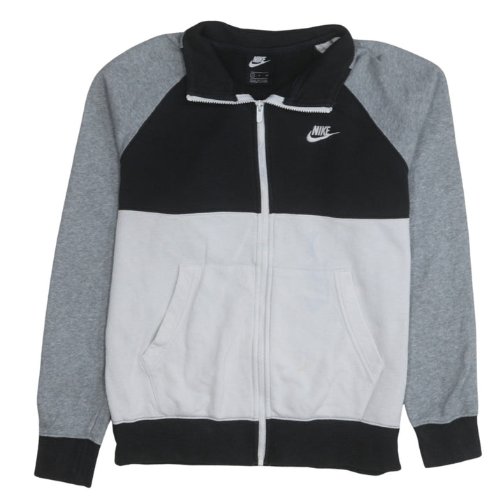 Nike Men's Black Grey White 2XL Colourblock Track Jacket
