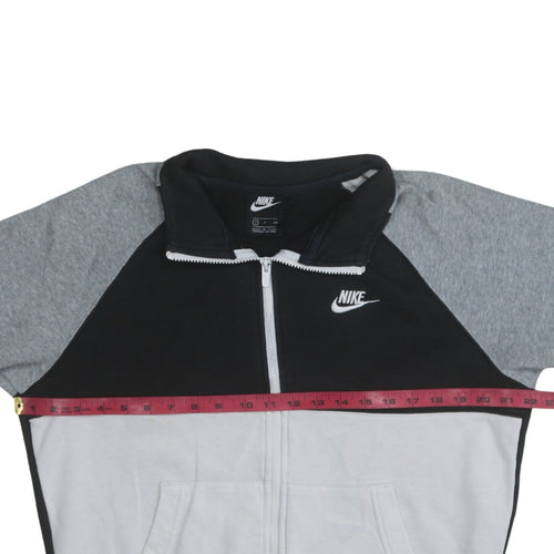 Nike Men's Black Grey White 2XL Colourblock Track Jacket