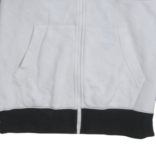 Nike Men's Black Grey White 2XL Colourblock Track Jacket