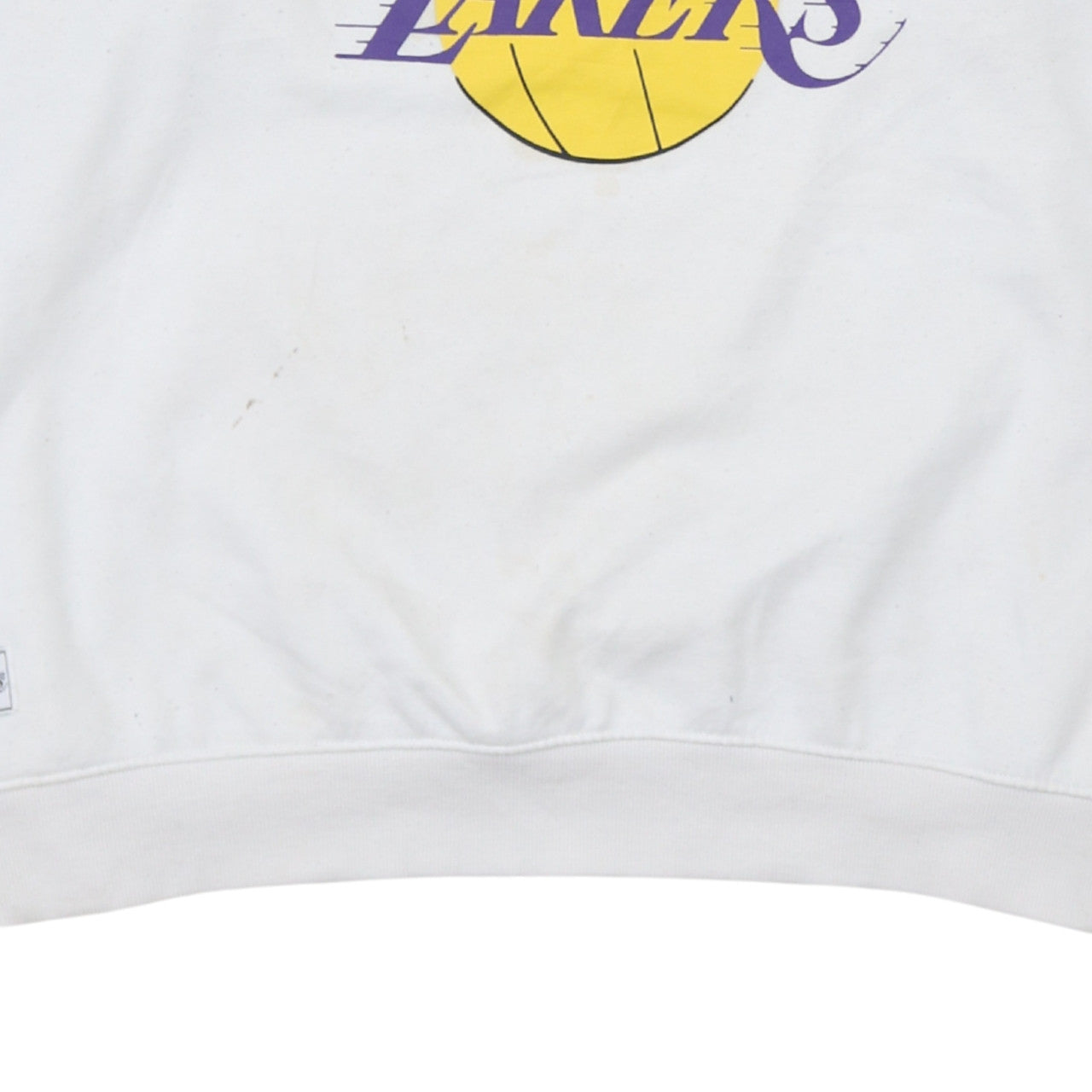 NBA Los Angeles Lakers White Sweatshirt Women XL Crew Neck Pullover