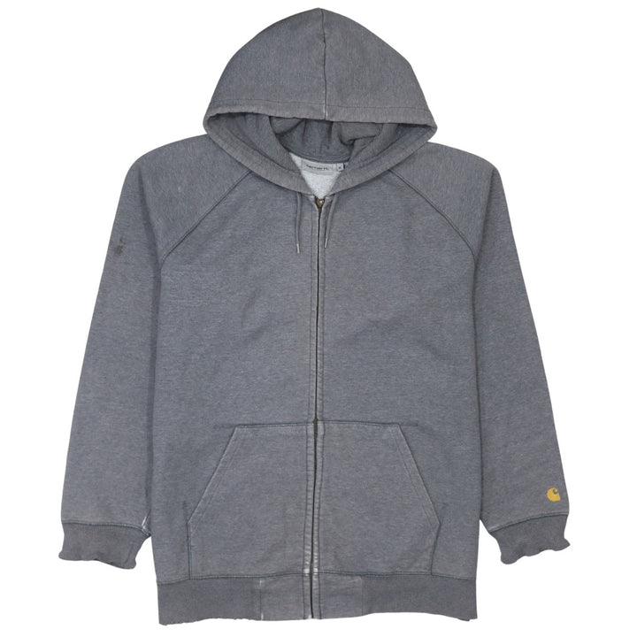 Carhartt Men's Grey Full Zip Hoodie XL Heavyweight Fleece