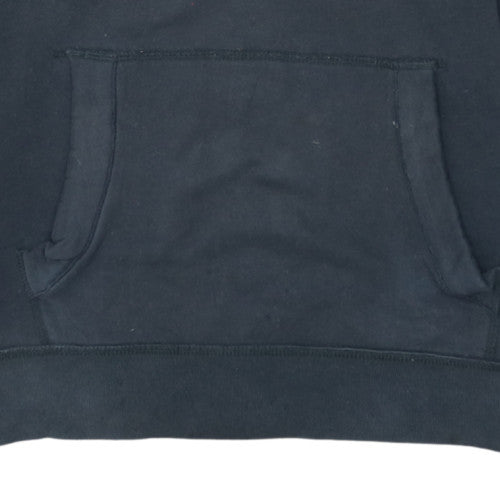 Hollister Mens Blue Pullover Hoodie L Embroidered Surf Design