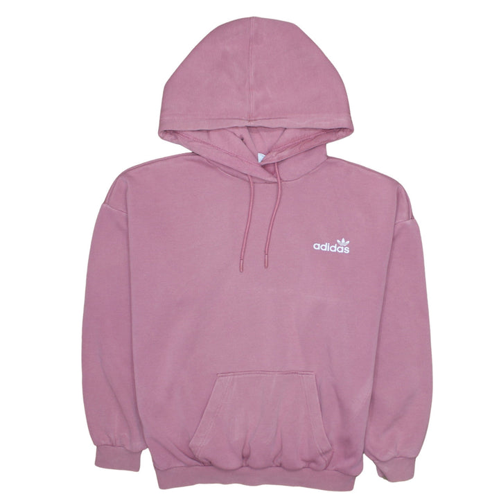 Adidas Womens Pink Pullover Hoodie Size 4 Cotton Blend Casual