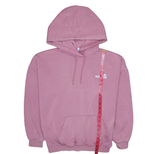 Adidas Womens Pink Pullover Hoodie Size 4 Cotton Blend Casual