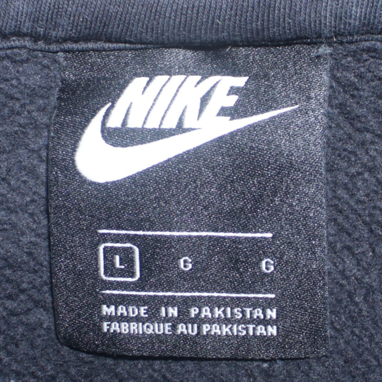 Nike Women's Black Pullover Hoodie L Cotton Fleece Casual