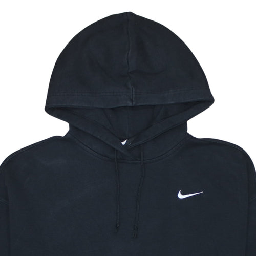 Nike Women's Black Pullover Hoodie L Cotton Fleece Casual