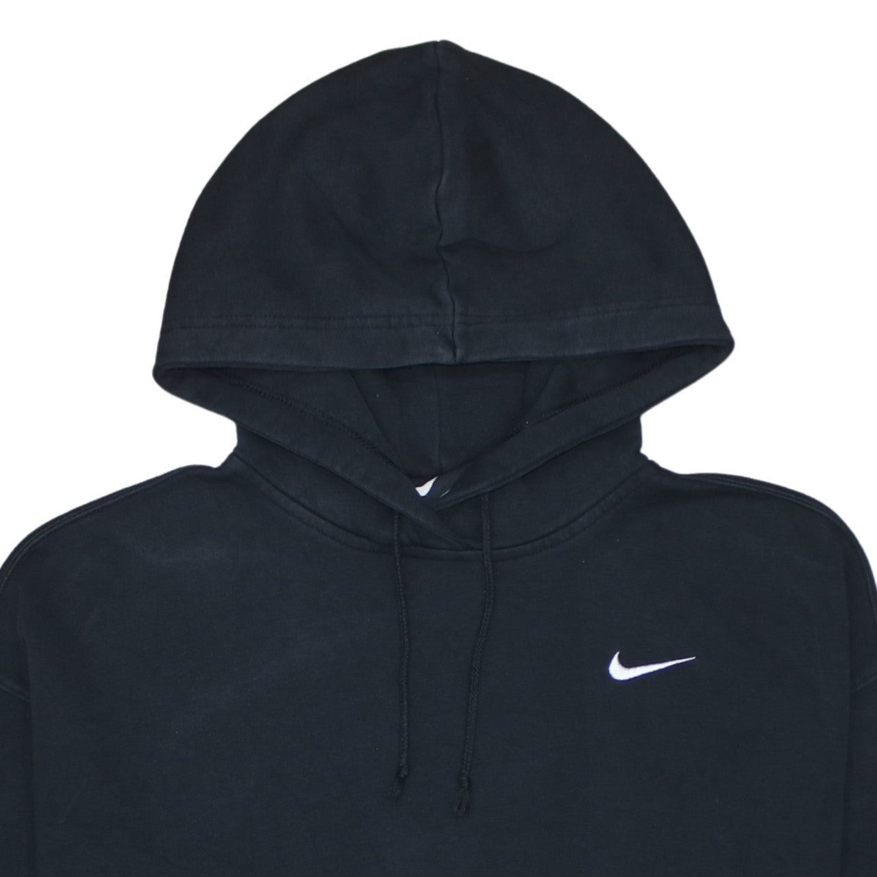 Nike Women's Black Pullover Hoodie L Cotton Fleece Casual
