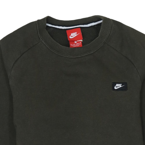 Nike Men's Green XS Pullover Crew Neck Fleece Sweatshirt