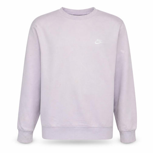 Front view of Nike Men's Purple Crew Neck Sweatshirt M Pullover Fleece