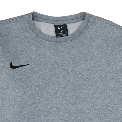 Nike Men's Grey Crew Neck Pullover Sweatshirt M Regular Fit