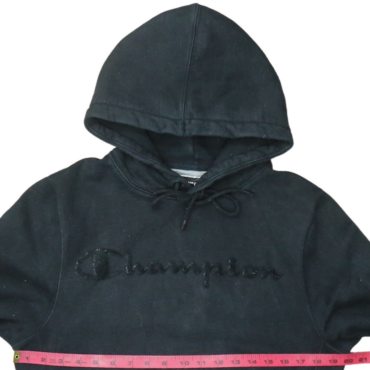 Champion Women Black Small Pullover Hoodie Sweatshirt with Logo