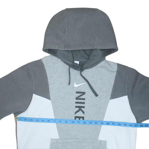 Nike Men's Grey Pullover Hoodie Size S Graphic Sports Fleece